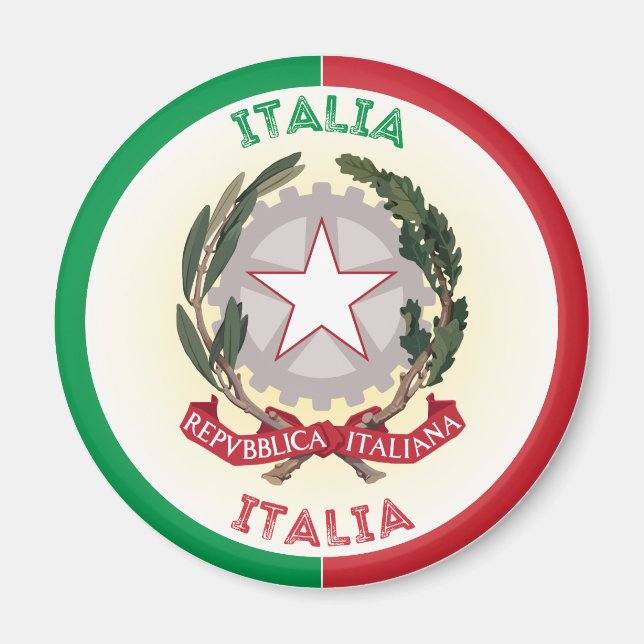 Aimant Emblème du patrimoine italien (Devant)
