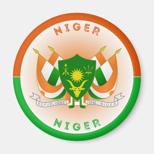Aimant Emblème du patrimoine nigérien (Devant)