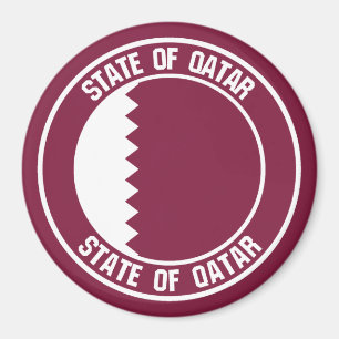 Aimant Emblème du Qatar Round