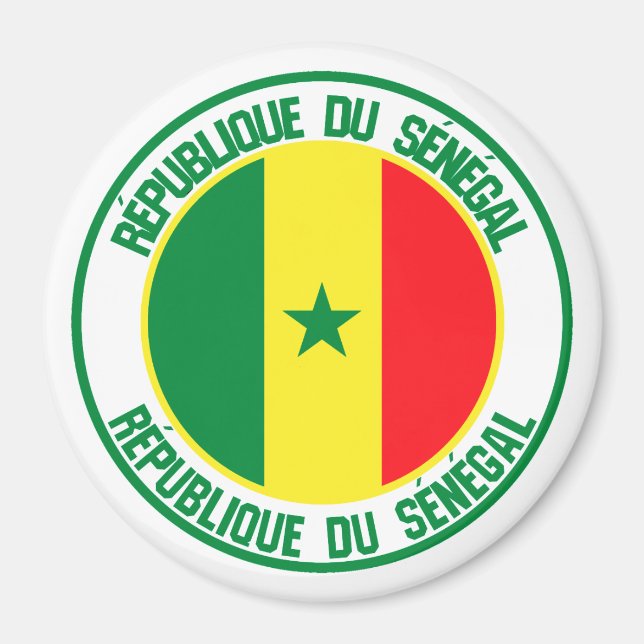 Aimant Emblème du Sénégal (Devant)