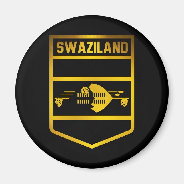 Aimant Emblème du Swaziland (Devant)