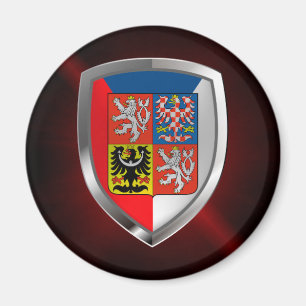Aimant Emblème métallique de République Tchèque
