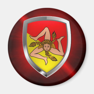 Aimant Emblème métallique de Sicilia
