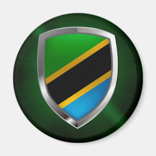 Aimant Emblème métallique de Tanzanie