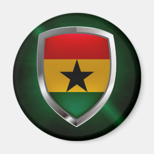 Aimant Emblème métallique du Ghana