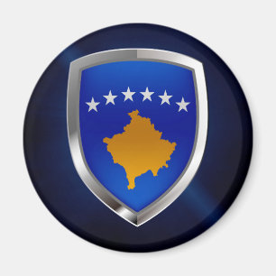 Aimant Emblème métallique du Kosovo