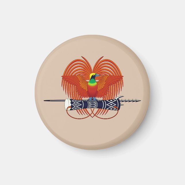 Aimant Emblème national de Papouasie-Nouvelle-Guinée (Devant)