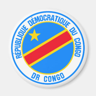 Aimant Emblème Rond Congo