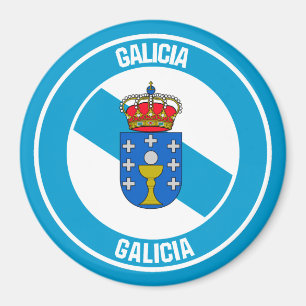 Aimant Emblème rond de Galice