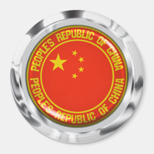 Aimant Emblème rond de la Chine