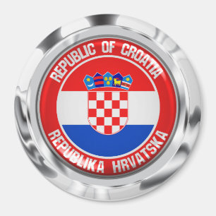 Aimant Emblème rond de la Croatie