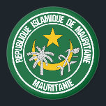 Aimant Emblème rond de la Mauritanie<br><div class="desc">Emblème rond de la Mauritanie</div>