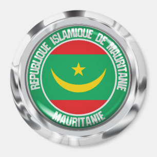 Aimant Emblème rond de la Mauritanie