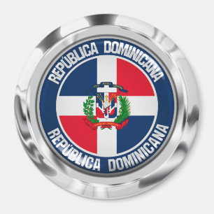 Aimant Emblème rond de la République Dominicaine