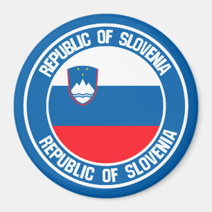 Aimant Emblème rond de la Slovénie