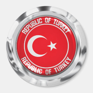 Aimant Emblème rond de la Turquie