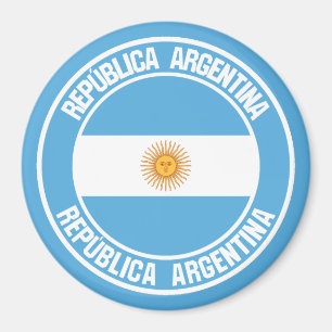 Aimant Emblème rond de l'Argentine
