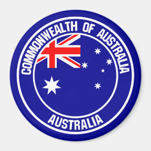 Aimant Emblème rond de l'Australie
