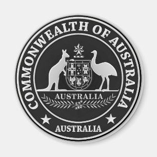 Aimant Emblème rond de l'Australie