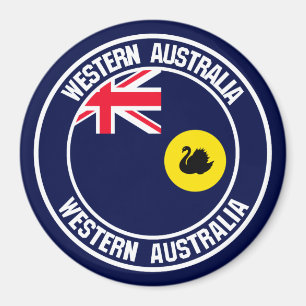 Aimant Emblème rond de l'Australie occidentale