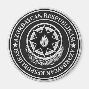 Aimant Emblème rond de l'Azerbaïdjan