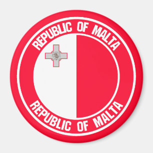 Aimant Emblème rond de Malte