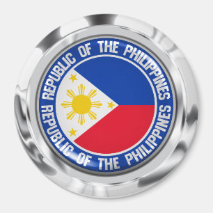 Aimant Emblème rond de Philippines
