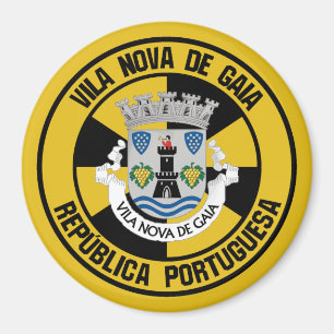 Aimant Emblème rond de Vila Nova de Gaia