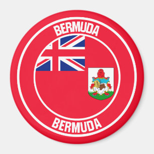 Aimant Emblème rond des Bermudes
