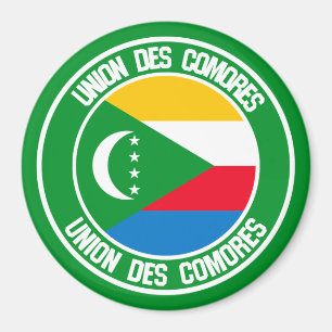 Aimant Emblème rond des Comores