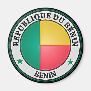 Aimant Emblème rond du Bénin