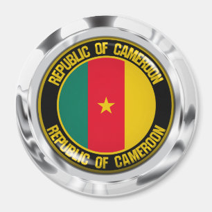 Aimant Emblème rond du Cameroun