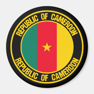 Aimant Emblème rond du Cameroun