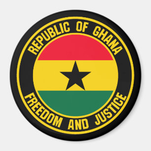 Aimant Emblème rond du Ghana