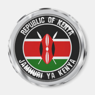Aimant Emblème rond du Kenya