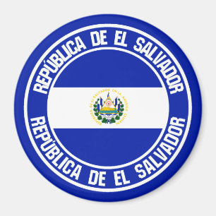 Aimant Emblème rond du Salvador