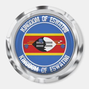 Aimant Emblème Rond du Swaziland ( Eswatini )