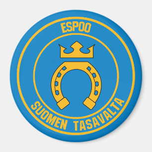 Aimant Emblème rond Espoo