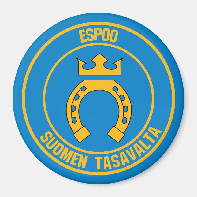 Aimant Emblème rond Espoo (Devant)
