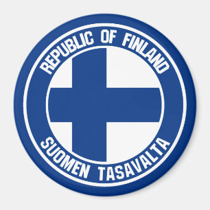Aimant Emblème rond finlandais