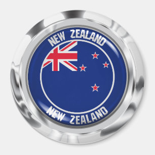 Aimant Emblème rond néo-zélandais