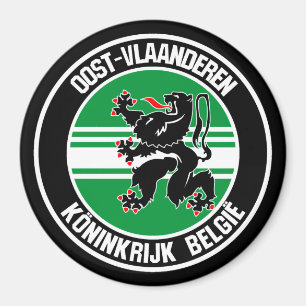 Aimant Emblème rond Oost-Vlaanderen