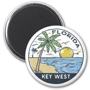 Aimant Emblème Vintage Key West Florida