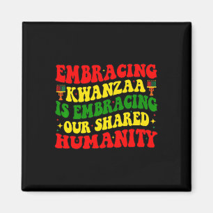 Aimant Embracer Kwanzaa Est Notre Humanité Commune Africa