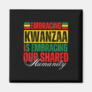 Aimant Embracer Kwanzaa Est Notre Humanité Commune Africa