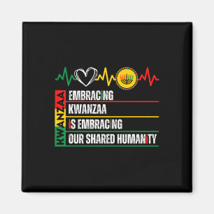 Aimant Embracer Kwanzaa Est Notre Humanité Commune Africa