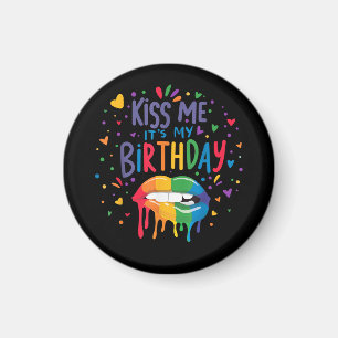 Aimant Embrasse-moi c'est mon anniversaire
