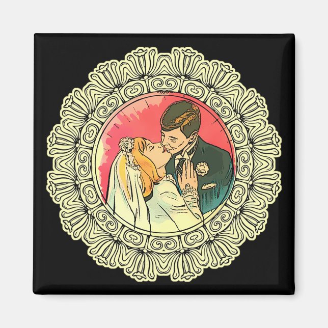 Aimant embrasser au mariage (Devant)