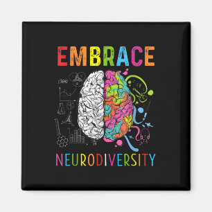 Aimant Embrassez La Neurodiversité Cerveau Embrassez L'Au