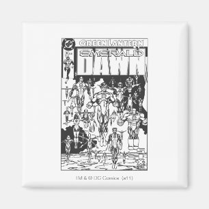 Aimant Emerald Dawn, noir et blanc